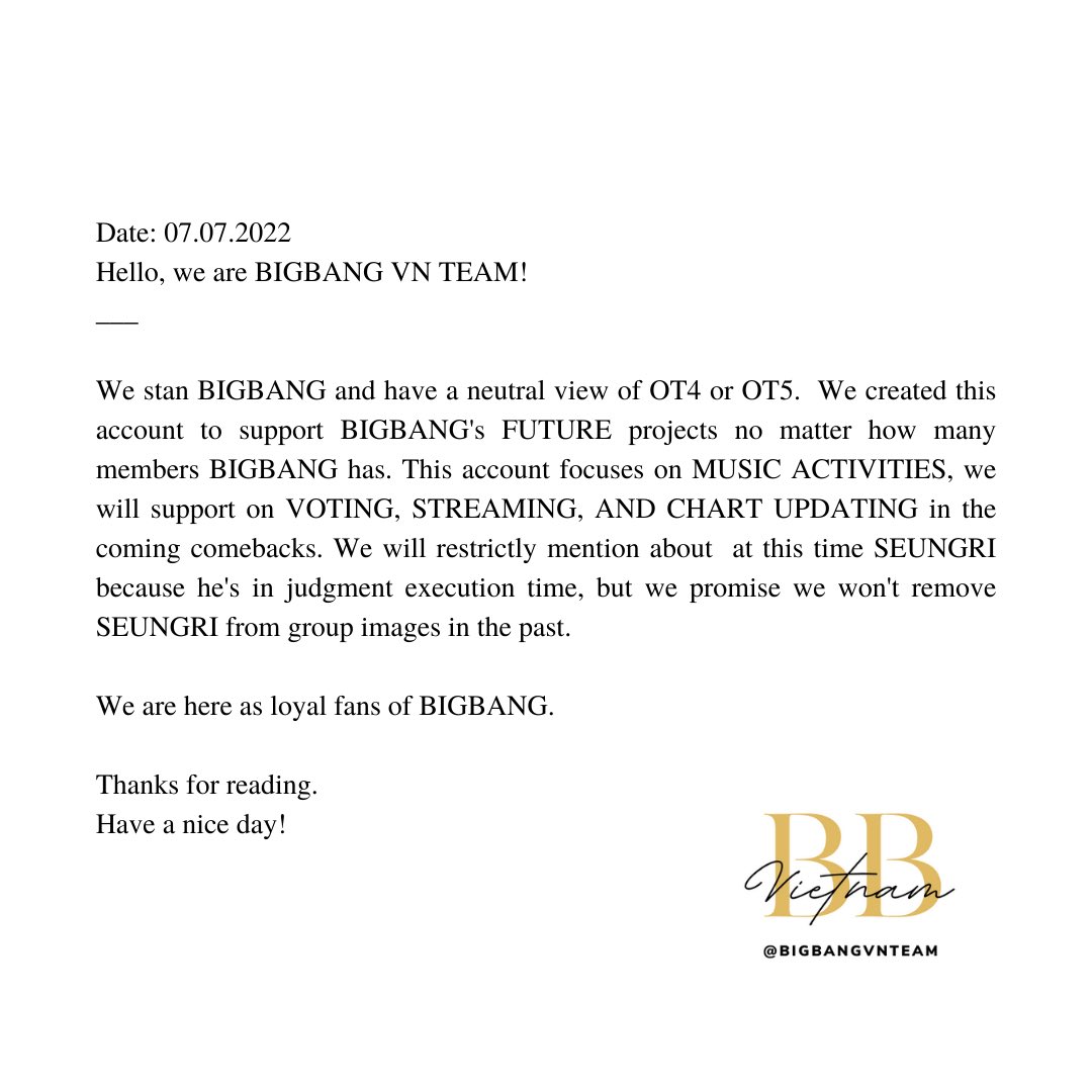 BIGBANGVNteam's tweet photo. ANNOUNCEMENT 📣📣📣 https://t.co/UzuYVeQMoi