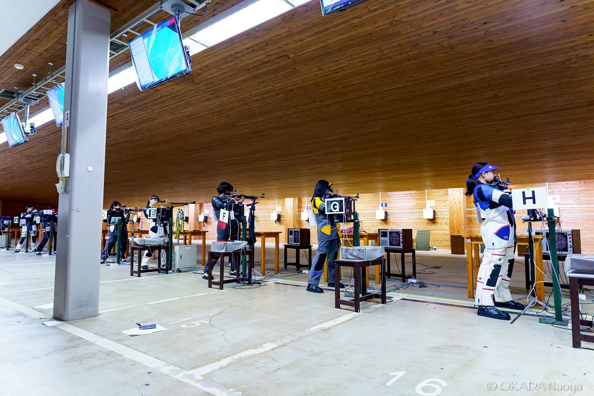 KPShooting's tweet photo. 学生選抜 Day 3
女子エアライフル決勝
🥇 堀之内愛 (日本大学)

優勝した堀之内選手と2位の野畑選手(明治大学)は7/9から行われるワールドカップ・チャンウォン大会(韓国)の代表選手になっています。

#ライフル射撃 #日本大学 https://t.co/3erC4847Hc