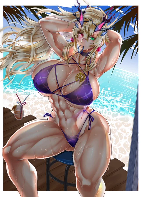 暑いのでビキニ再掲しときますね…! 