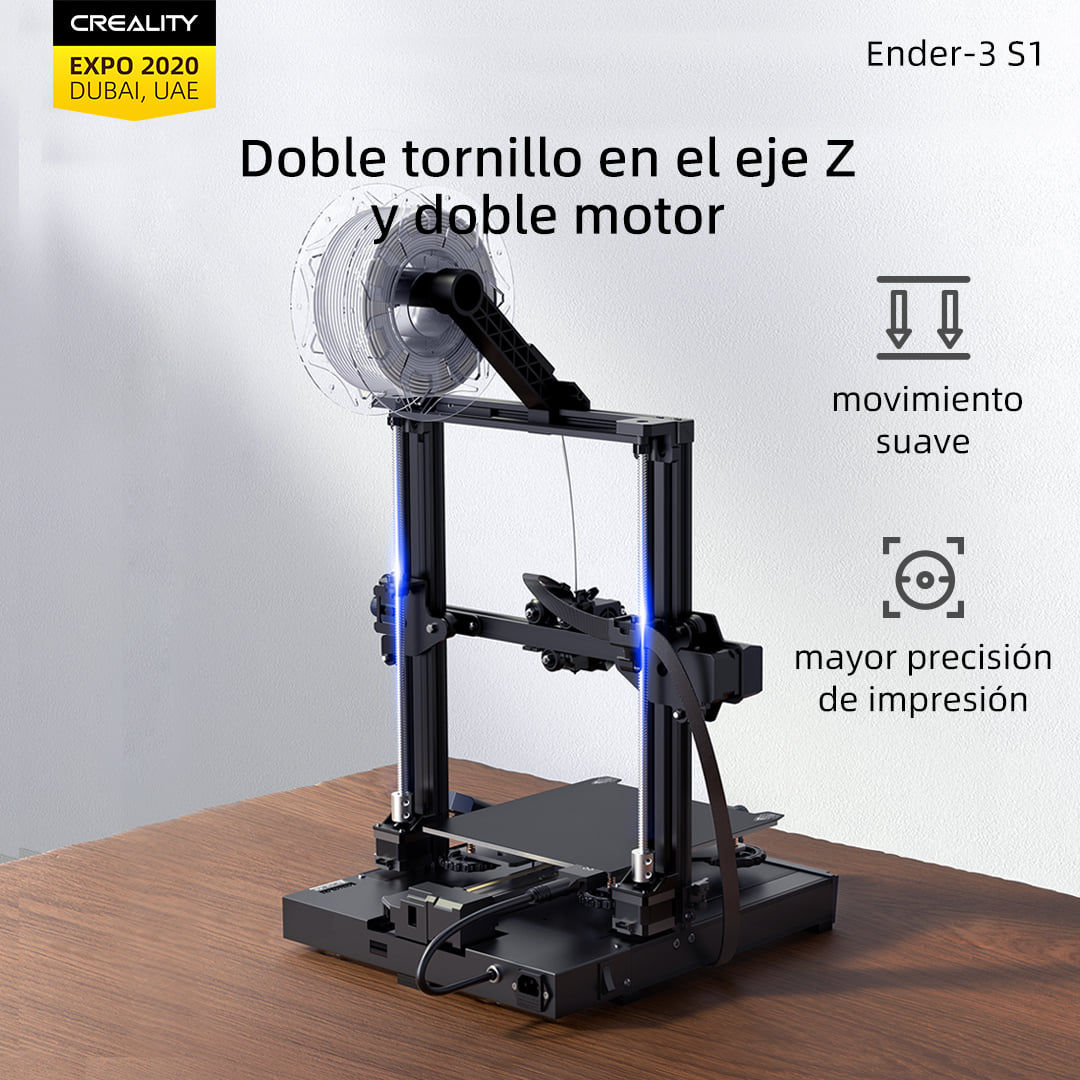 La #impresora3D ENDER-3 S1 es super fácil de armar en 6 sencillos pasos; un extrusor directo de doble engranaje "Sprite", que es compatible con varios filamentos flexibles. 

👉 Más info de #Ender3S1 acá: creality.la/Ender-3S1

#creality3d  #3dprinter #ender3s1 #3DPrinting #3D
