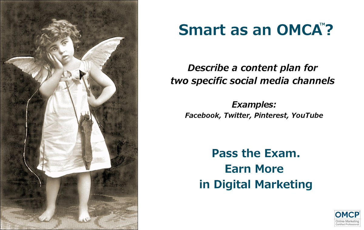 omcp's tweet photo. Are you as smart as an OMCA? Hiring managers set the standards for OMCA and OMCP exams and competencies. You are in demand. Prove your skills. Get paid more in #DigitalMarketing
#ExamHints https://t.co/D7KYZnfRzY https://t.co/AatWw1qutZ