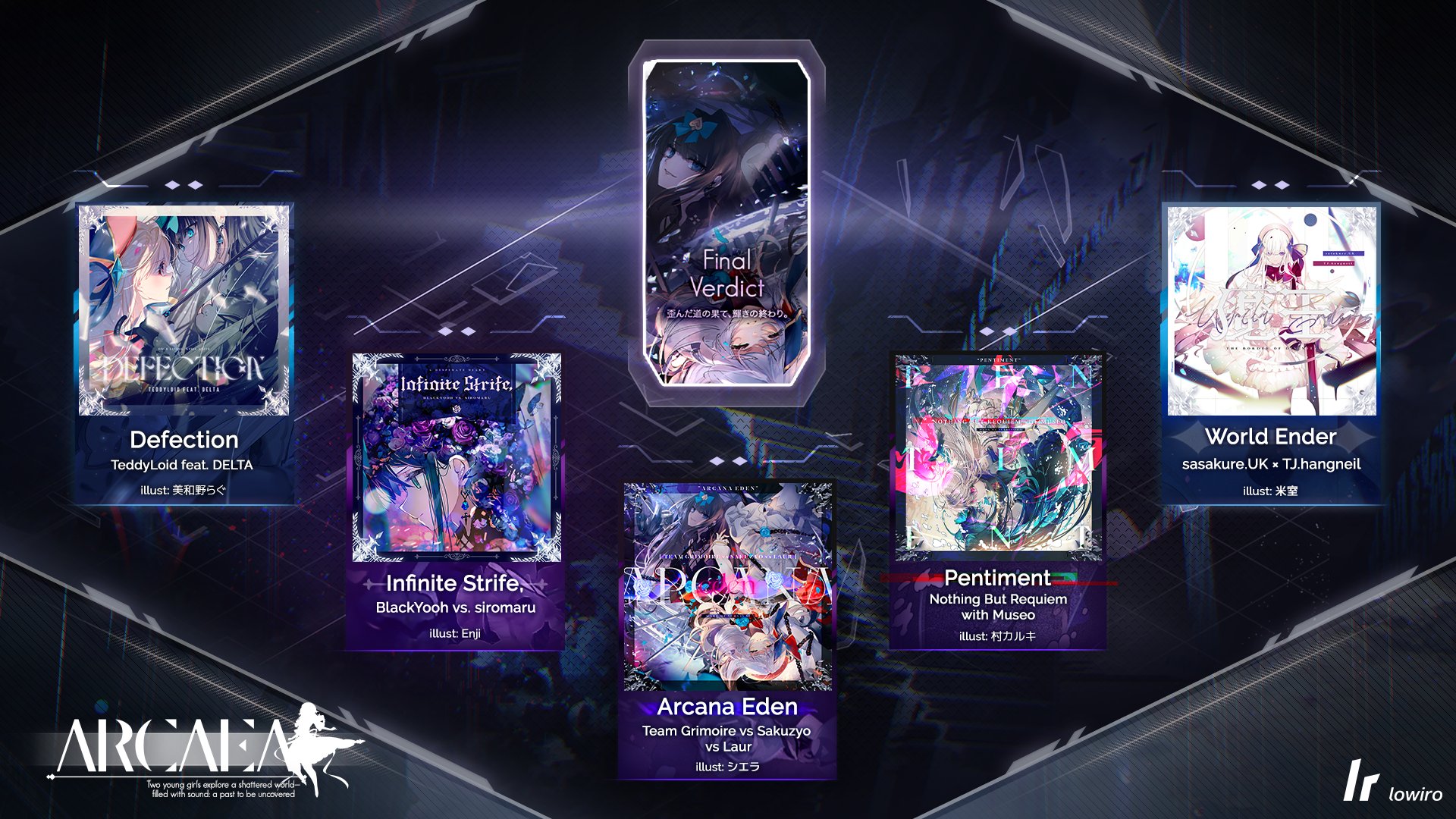 Arcaea on X: A truth howls from the Axiom of the End— World Ender by   × TJ.hangneil Justice drives the force of a  blade. Her blade is aimed at the world's