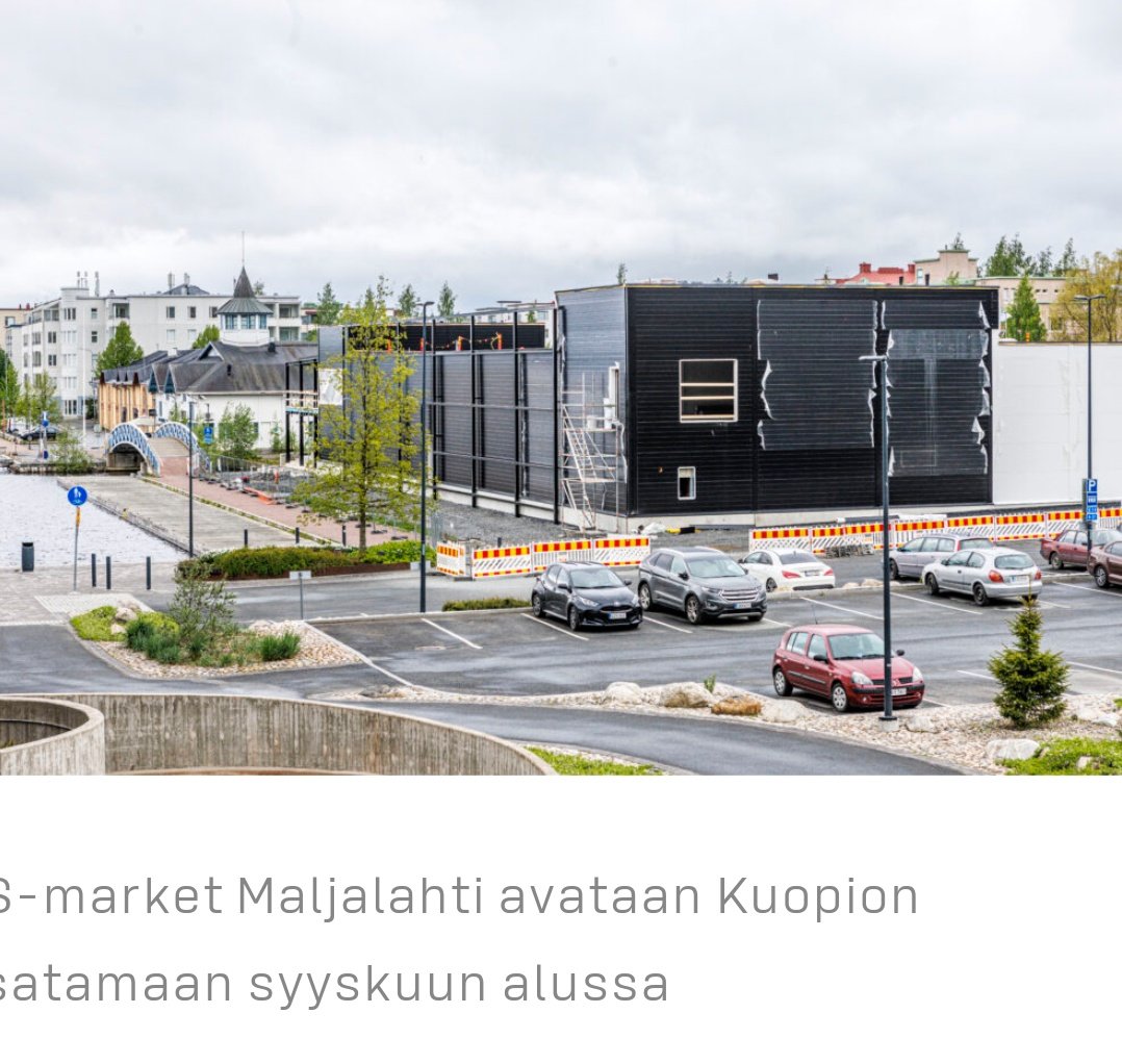 AittolaKirsikka's tweet photo. Mun silmät hajoaa kun katson tätä uutta ruokakauppaa #kuopio:n satamassa, rantatontilla 😳 https://t.co/Uzg6kSgKsD