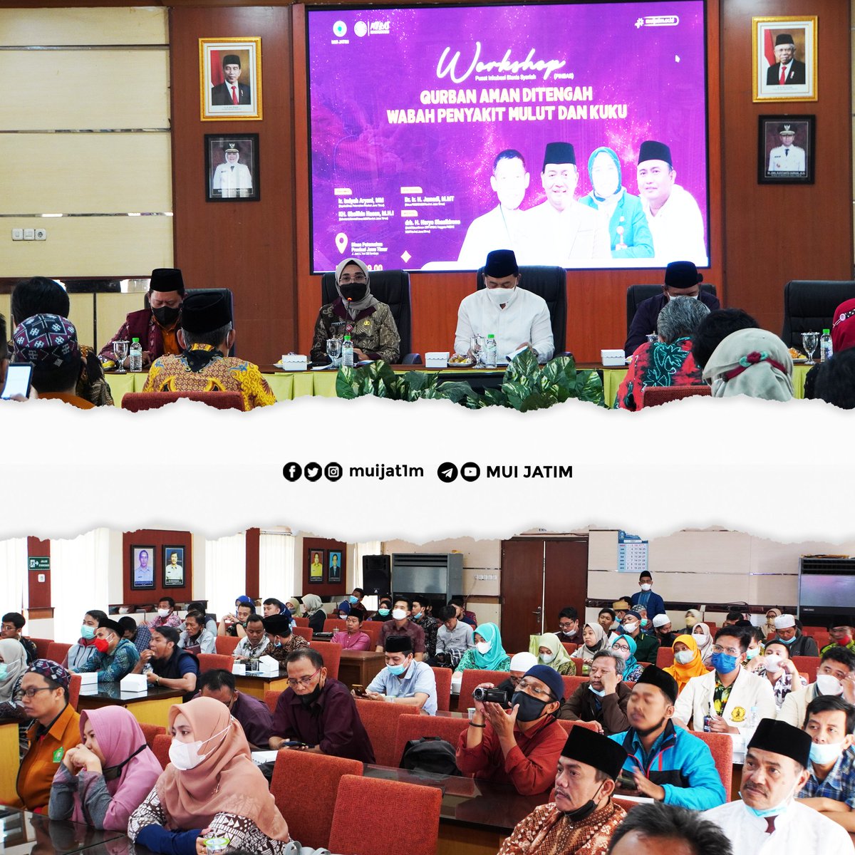 muijat1m's tweet photo. Workshop Pusat Inkubasi Bisnis Syariah (PINBAS) MUI Provinsi Jawa Timur

Tema: “Qurban Aman Ditengah Wabah Penyakit Mulut Dan Kuku”

---=====---
Follow us :
Instagram, Twitter dan Fanspage : @muijat1m

#muijatim #majelisulamaindonesia #mui #ulama https://t.co/MMz3GElLz0