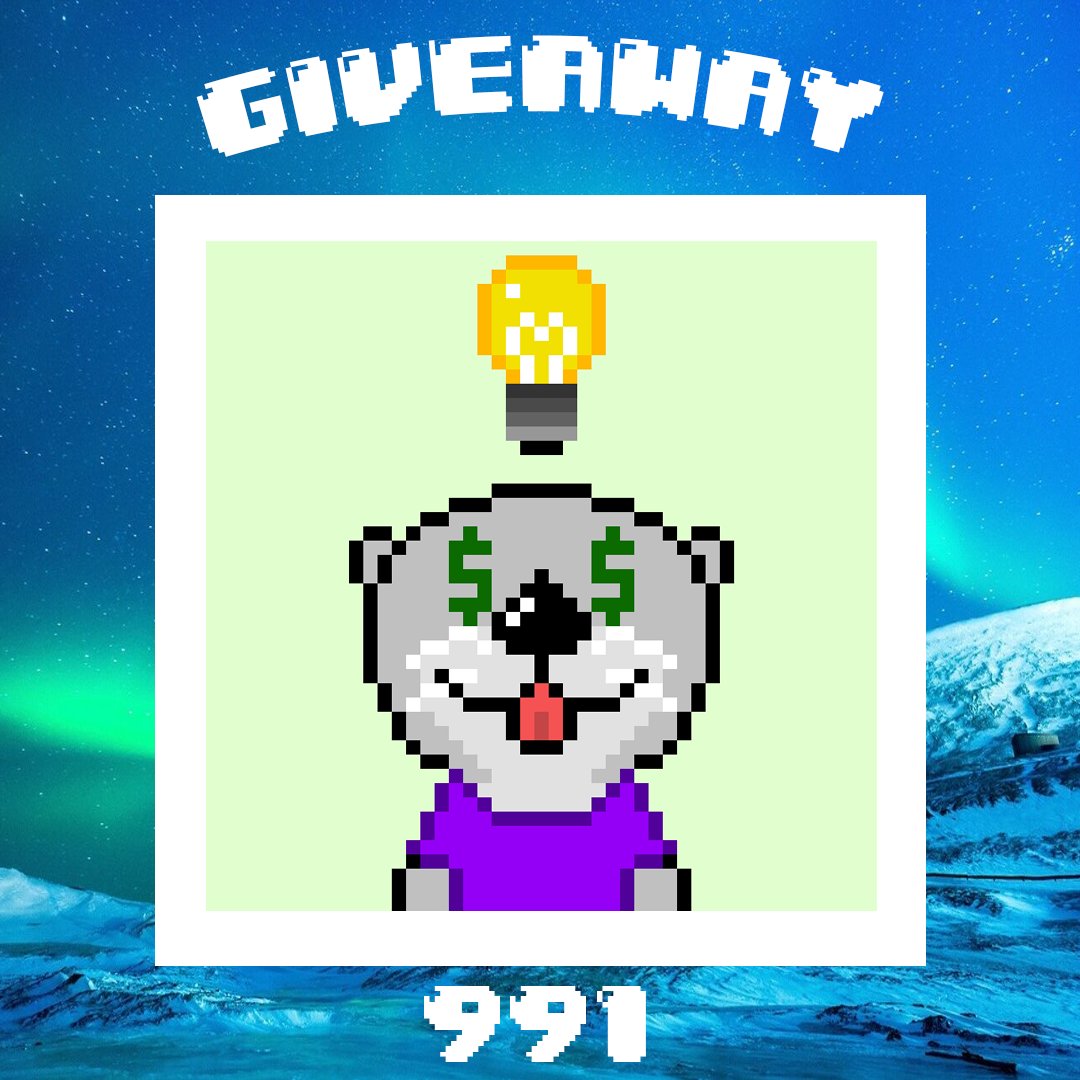 pixelotters's tweet image. Giving away The Pixel Otter 991.
Worth 0.008 Ξ

To enter :

1⃣ Follow @pixelotters
2⃣ Like, RT this post
3⃣ Ends when 50 people participated.

#NFTCommunity #NFTGiveaway #NFTGiveaways #NFT
#opensea #Giveaways #Giveaway #NFTdrop #NFTartist