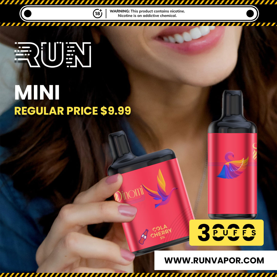 RunVapor's tweet image. Mini cola cherry rechargeable vape
Usable upto 3000 puffs
Hot deals available for today!
Order now 👇
runvapor.com/shop/mini/

⚠Warning: The products may use with content contains nicotine. Nicotine is an addictive chemical for Adult use only. 🔞
#vape #vapegirls #runvapor