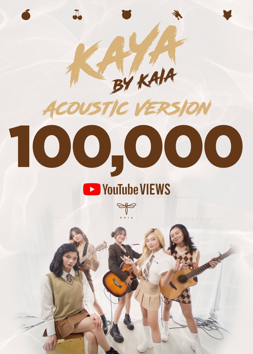 [KAIA YouTube Milestone]

KAIA 'KAYA' Performance (Acoustic Version) is now at 100, 000 views!
Thank you, ZAIA ❣

Keep on streaming here
📌youtu.be/kGwgyKovR-w

KAYAbyKAIA AcousticVersion 100k
#KAIA #KAYAbyKAIA_AcousticVersion