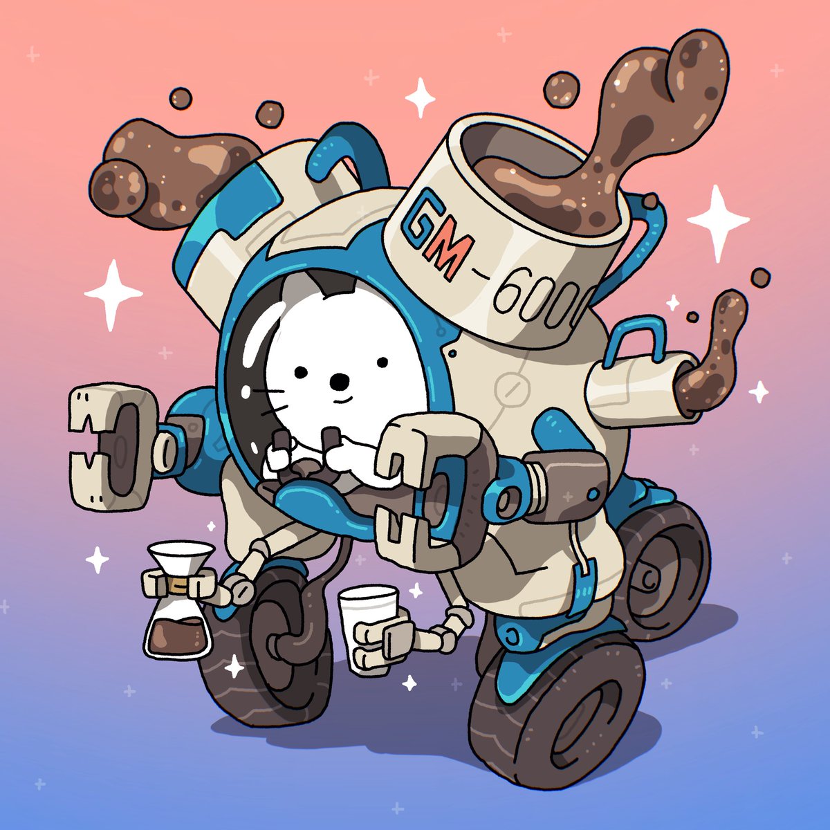 ilyakazakov's tweet image. GM-6000 🤖☕️✨