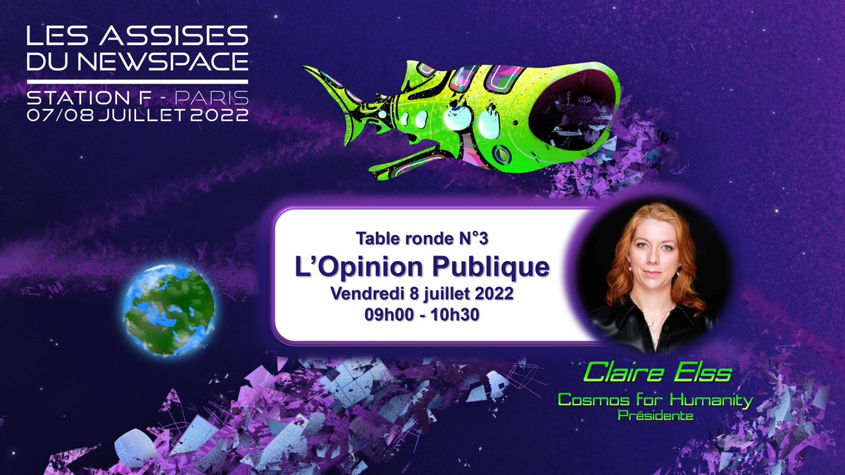 C4H's Chairwoman <a href="/ElssClaire/">Claire Elss</a> will represent the #CosmosRangers community at the first New Space Conference in France.
Many thanks to <a href="/lmonsmith/">L. Monnoyer-Smith</a>, <a href="/CNES/">CNES</a> &amp; <a href="/AssisesNEWSPACE/">★ Les Assises du NewSpace - Saison 4 ★</a> for their invitation.
x.com/AssisesNEWSPAC…