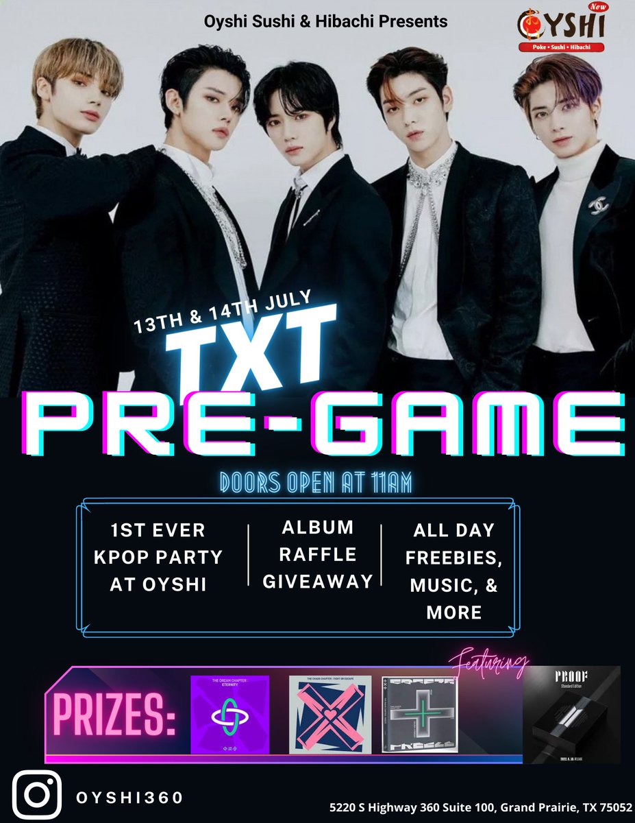 archsheepx's tweet photo. Freebies &amp; prizes are ready for TXT DALLAS! 🥳July 13th &amp; 14th. 1st come 1st serve <3 
#txtconcert #TXTinDALLAS https://t.co/IOXJH4xYW6