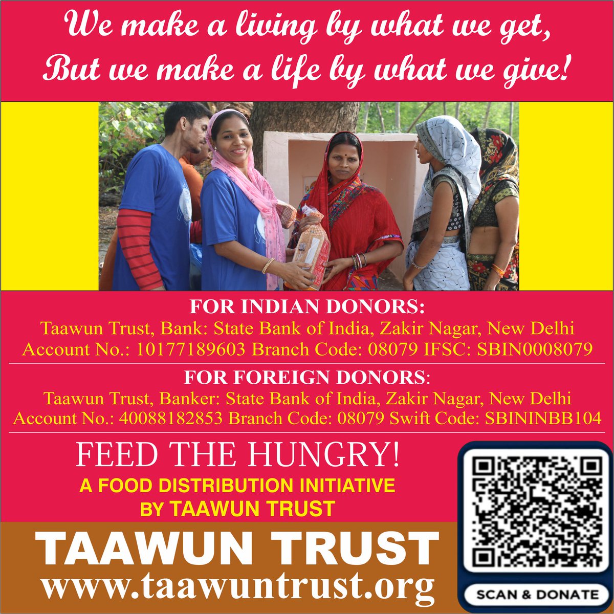 TaawunT's tweet photo. Our true acquisitions lie only in our charities, we get only as we give! Please donate at: https://t.co/yKQh5UQFJ9 OR https://t.co/U2cbRtj2q9
#allianceofbaptists #awenpublications #NIREC #event #PaxChristi #MuslimPhilanthropy #AMuslimFund #communitybuilding #halalhomefinancing https://t.co/X4f4Ku4x4v