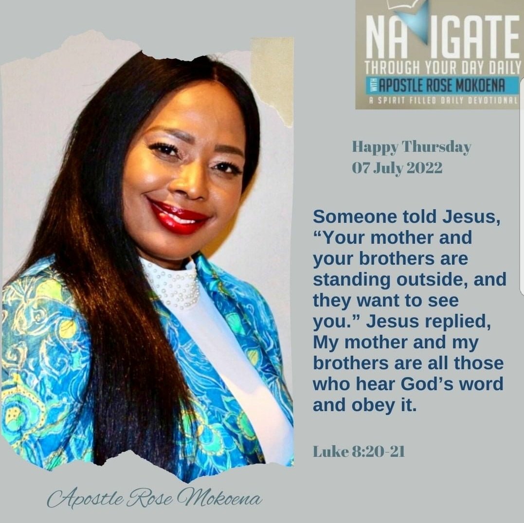APRoseMokoena's tweet photo. #thebiblesays #OurFather says WE need to #obeyHIM and #HisWord
#verseoftheday #navigateyourway #ApostleRoseMokoena #Amen https://t.co/3evpr8X6nk
