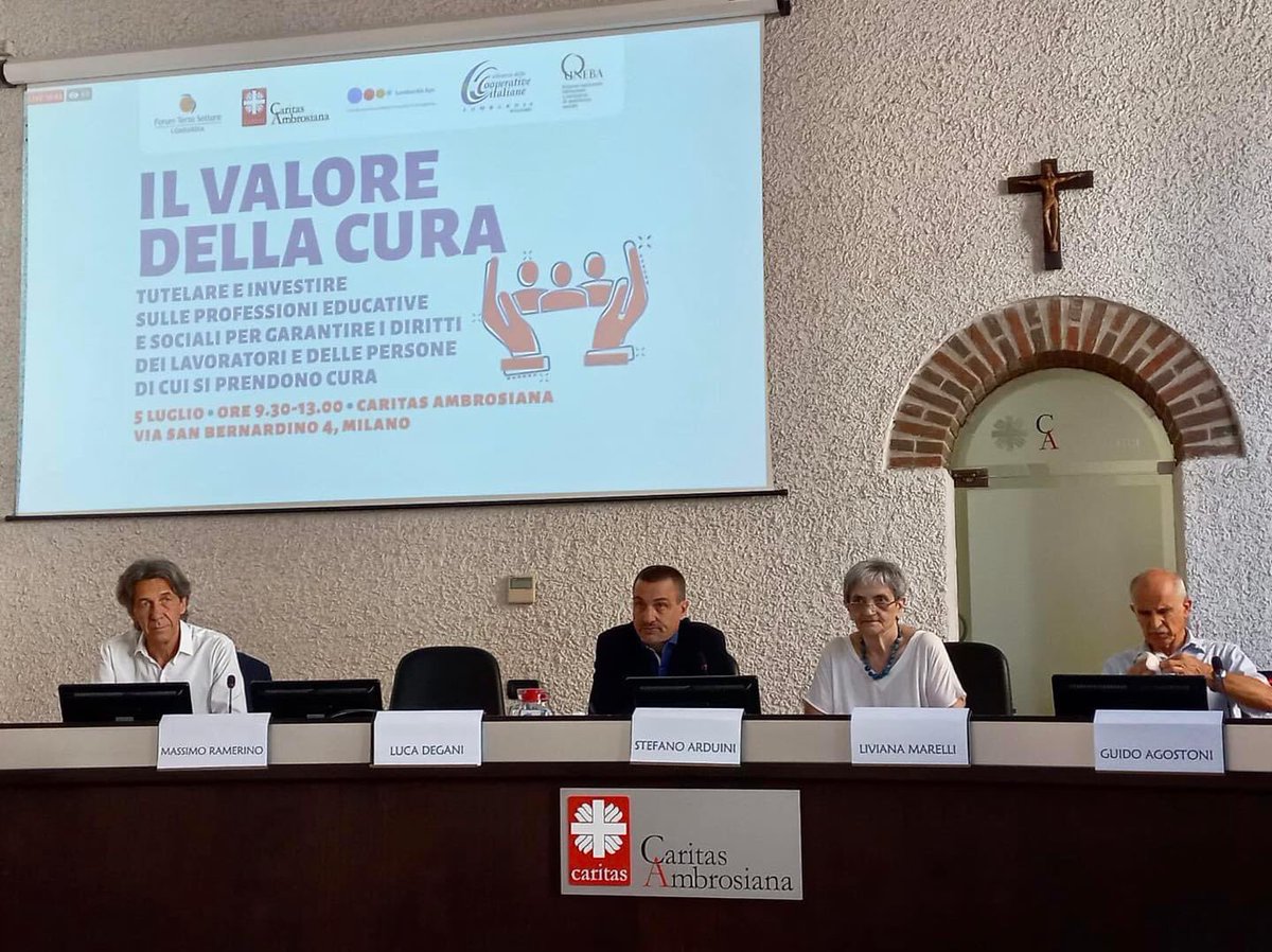 Riconoscere la funzione pubblica al lavoro di cura significa cambiare paradigma nelle relazioni tra Pubblica Amministrazione e Terzo settore.
Il nostro presidente <a href="/LivianaMarelli/">Liviana Marelli</a> all’evento promosso da <a href="/caritas_milano/">Caritas Ambrosiana</a>  <a href="/forumterzosett/">Forum Terzo Settore</a> e #CNCAlombardia