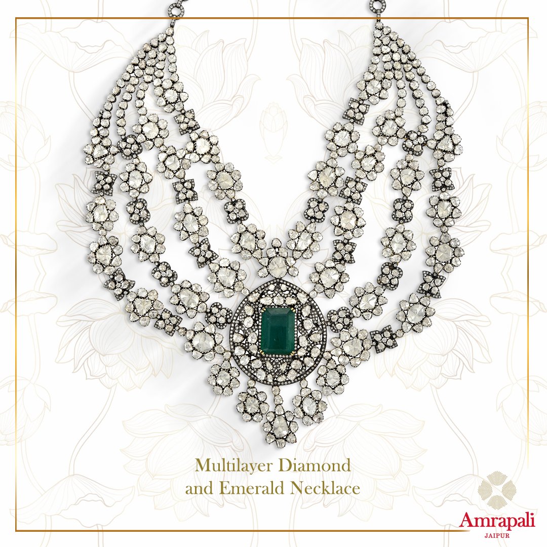 amrapalijewels's tweet photo. An extravagant multilayer diamond and emerald necklace, looking dazzling on Kirron Kher. 
@KirronKherBJP

#AmrapaliJewels #KirronKher #Bollywood #Celebrity #Actress #MultilayerNecklace #EmeraldNecklace #DiamondNecklace #DiamondAndEmerald #Stylish #Regal  #Stunning #Elegant https://t.co/s0lqyg3CCa