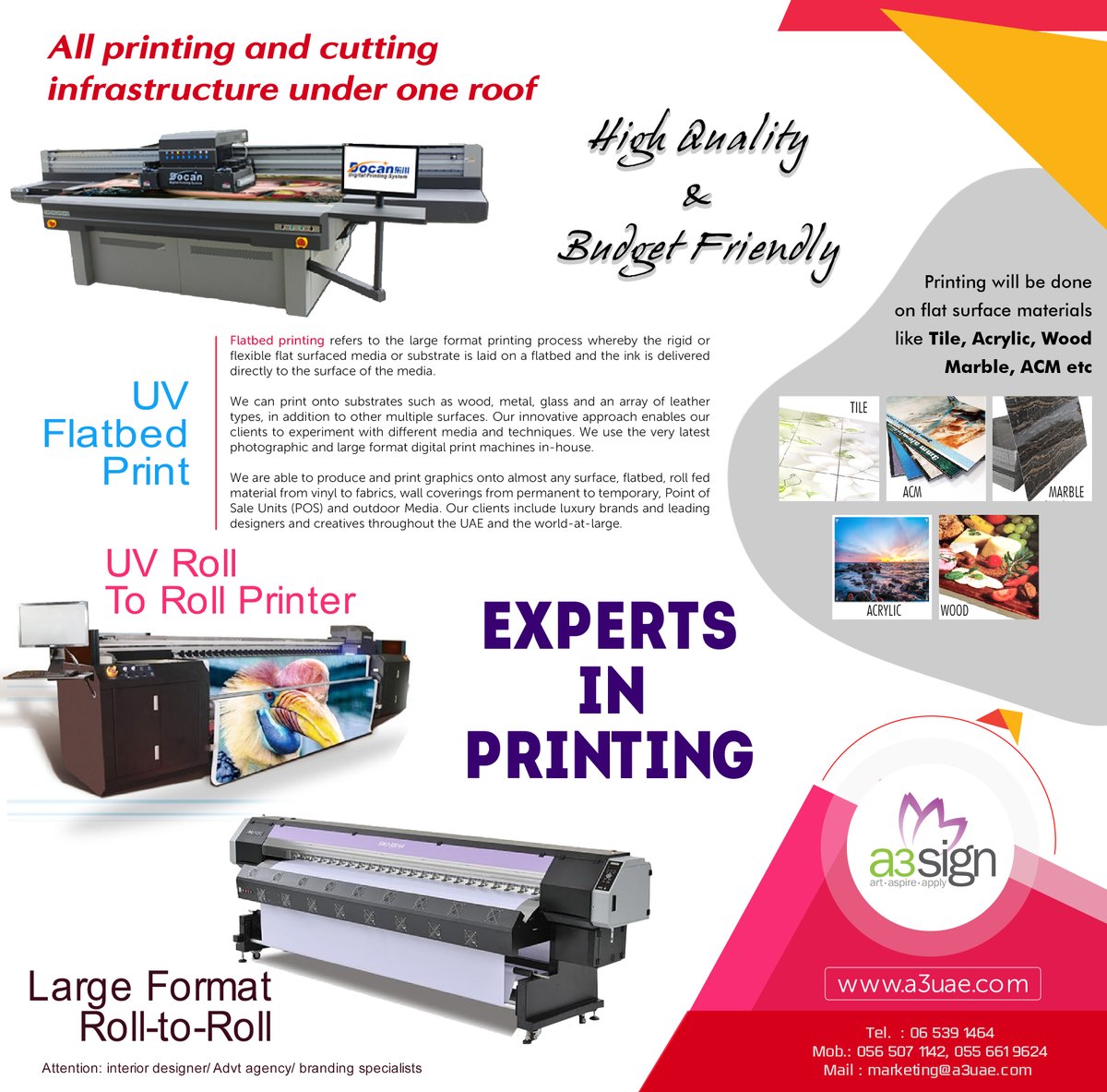 Turn to Us to take care of all your printing needs!

#printing #brand #banner #advertising #marketing #digitalprinting #uvprinting #largeformatRolltoroll