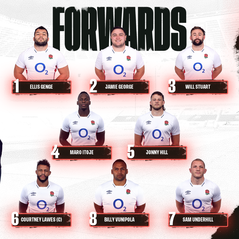 EnglandRugby's tweet photo. Eddie Jones has named his squad for the second #AUSvENG Test 🌹

@O2 | #WearTheRose