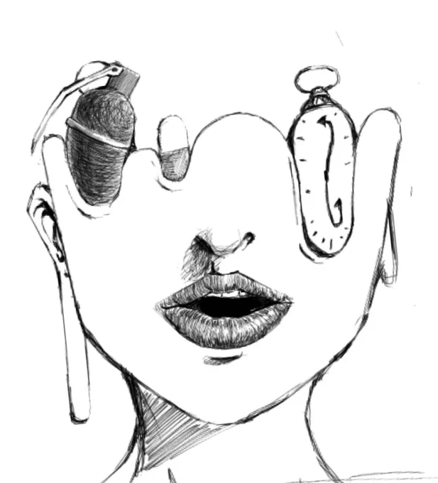 1時間くらいで描いたやつ 