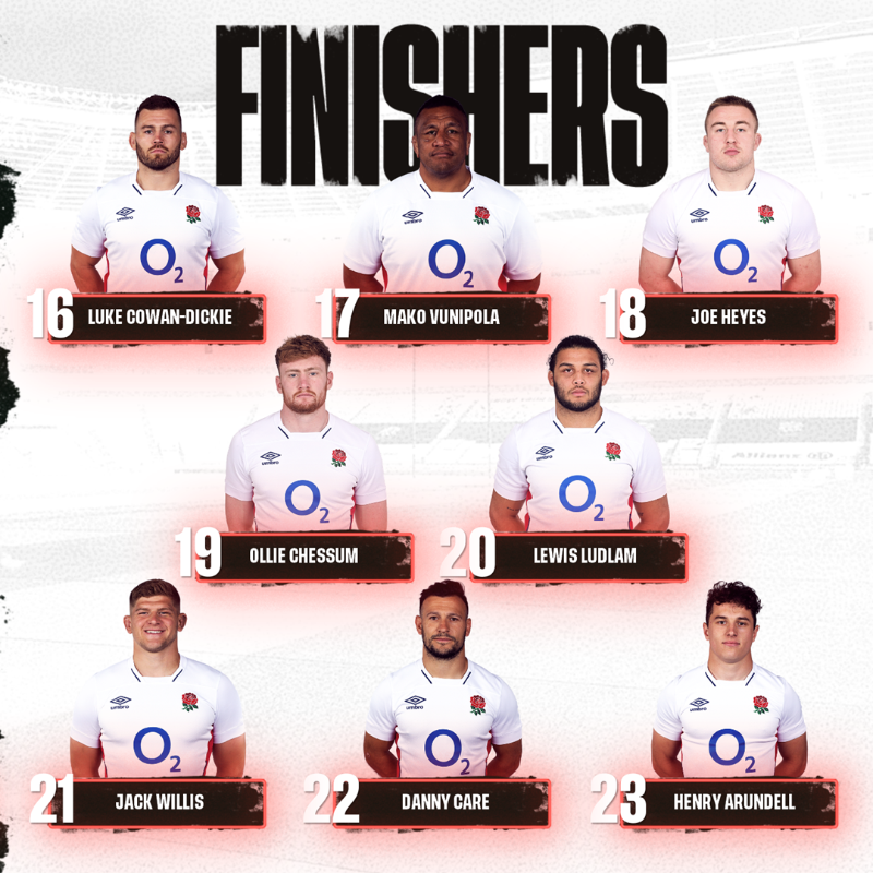 EnglandRugby's tweet photo. Eddie Jones has named his squad for the second #AUSvENG Test 🌹

@O2 | #WearTheRose