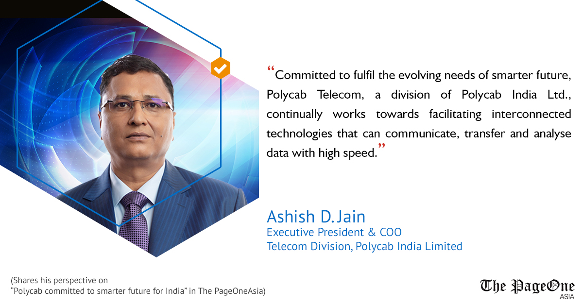 PolycabTelecom's tweet photo. Our Ashish D. Jain talks about Polycab Telecom's capabilities in facilitating transition to Smart Future.
Read More - https://t.co/Jpi5isKK25
#5Gtechnology #SmarterFuture #Fibernetwork #PassiveNetworking #PolycabTelecom #DigitalIndia #MakeinIndia #AtmanirbharBharat https://t.co/RVO2ikzVkc