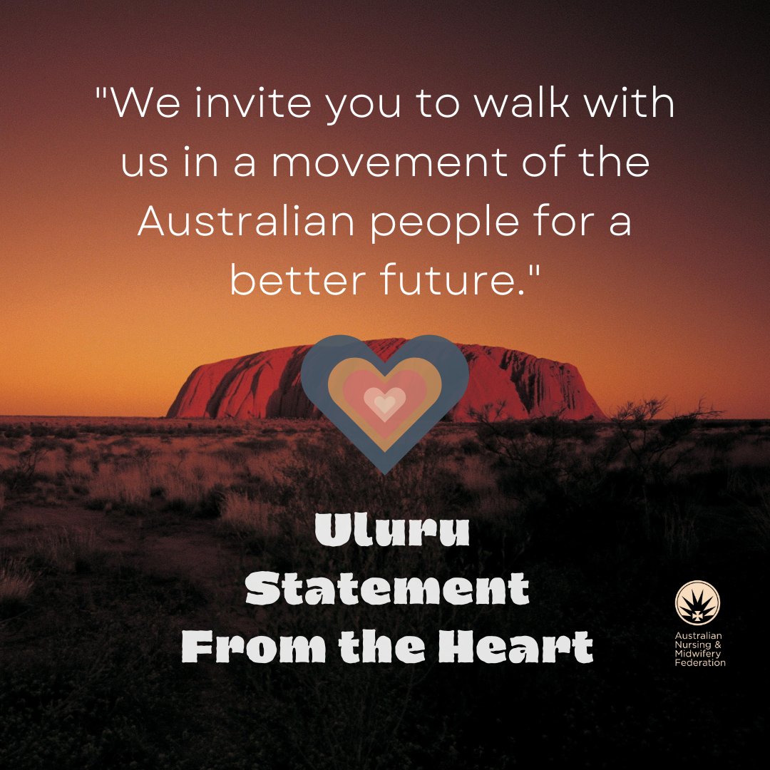 anmf_federal's tweet image. The Uluru Statement from the Heart seeks to enshrine a First Nations Voice in the Constitution. It's a practical solution to help address inequities in health and so much more. The ANMF supports the Uluru Statement from the Heart and its call for Voice, Treaty and Truth.