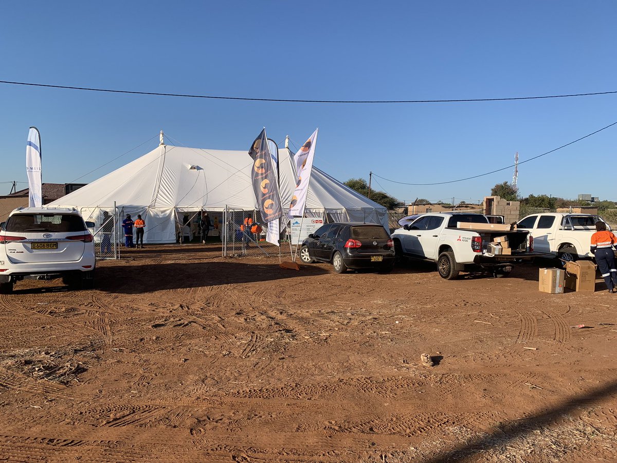 GabaakeGG's tweet photo. We in Mogorosi, ZISMO camp site. Honourable Minister Lefoko Maxwell Moagi, Minerals &amp; Energy to speak in about 2 hrs time https://t.co/a5xKQwJC4A