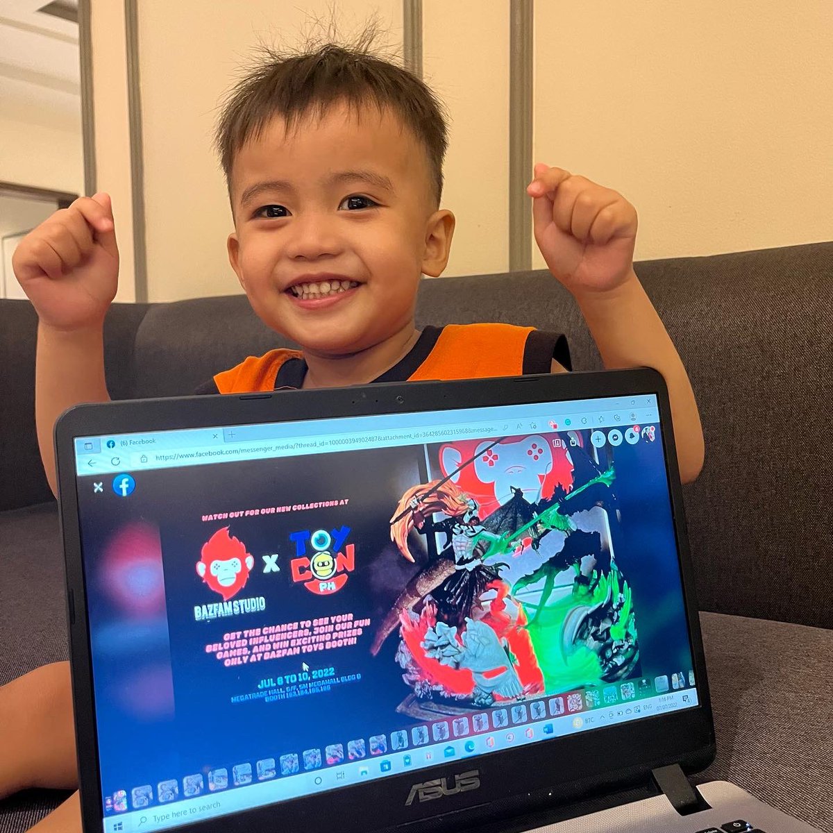nanayjecka's tweet photo. Alam niyo ba bakit excited si Sen? Dahil nagbabalik na ang Toycon! Pwede na natin maexperience ang ToyCon 2022 this coming July 8, 9 and 10 sa SM Megatrade Hall, SM Megamall!
#ToyCon2022 #BazFamBigReveal #Trigun #BazFamToysPH #ToyConPH #Megamall #MegatradeHall
@phtoycon https://t.co/L7RZHT6Fz7