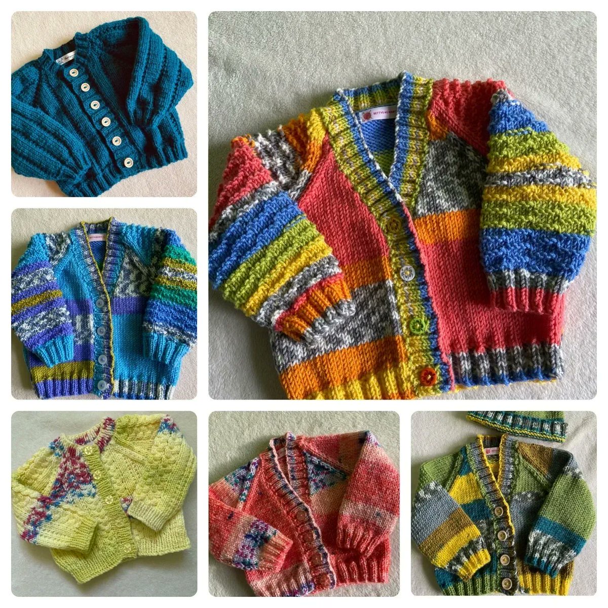 It’s all about colour!!!!! 🌈🧶🌈🧶🌈
I hand knit bright quirky colourful baby cardigans and accessories 👶 for anyone that wants a change from traditional babyknits 

Bettysmumknits.etsy.com

#EarlyBiz #shophandmade #MHHSBD #etsyuk
