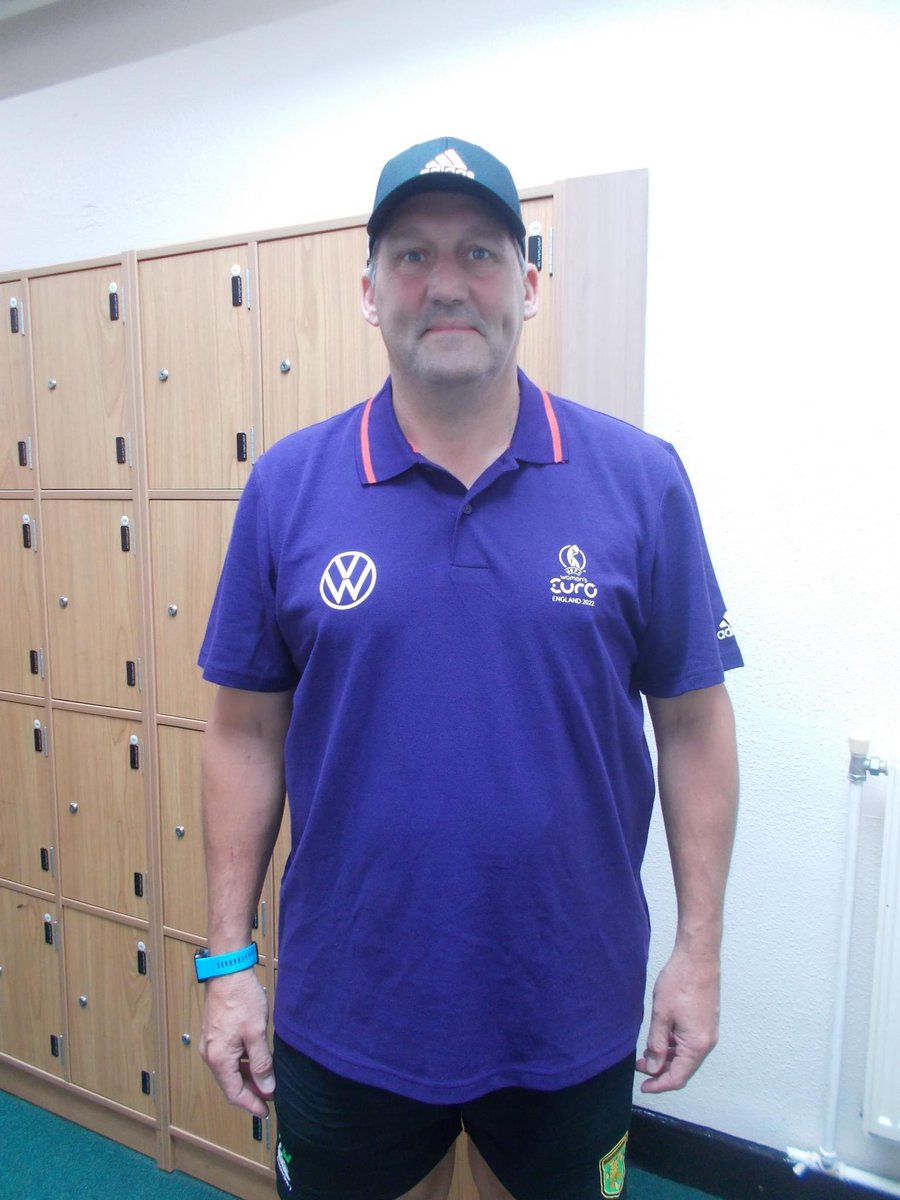Mr D is volunteering at the Women's Euros &amp; we hope to spot him on TV as he has been assigned to help out with the ceremonies!  <a href="/BMiddleSchool/">Blackminster Middle</a> is really proud. #womenseuros2022 #rolemodelteacher #adidas