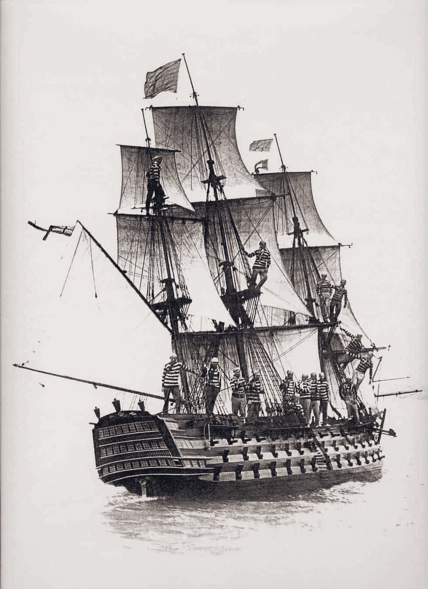 BPiniuta's tweet photo. The 1:4 scale sailing model of HMS Victory, built at Gosport in 1935 and dismantled in Portsmouth Dockyard in 1944. Must have been quite the thing to see in its day

In modern times - would surely have the Workplace Health &amp; Safety folks pretty worked up😆 https://t.co/73vIqstyxh