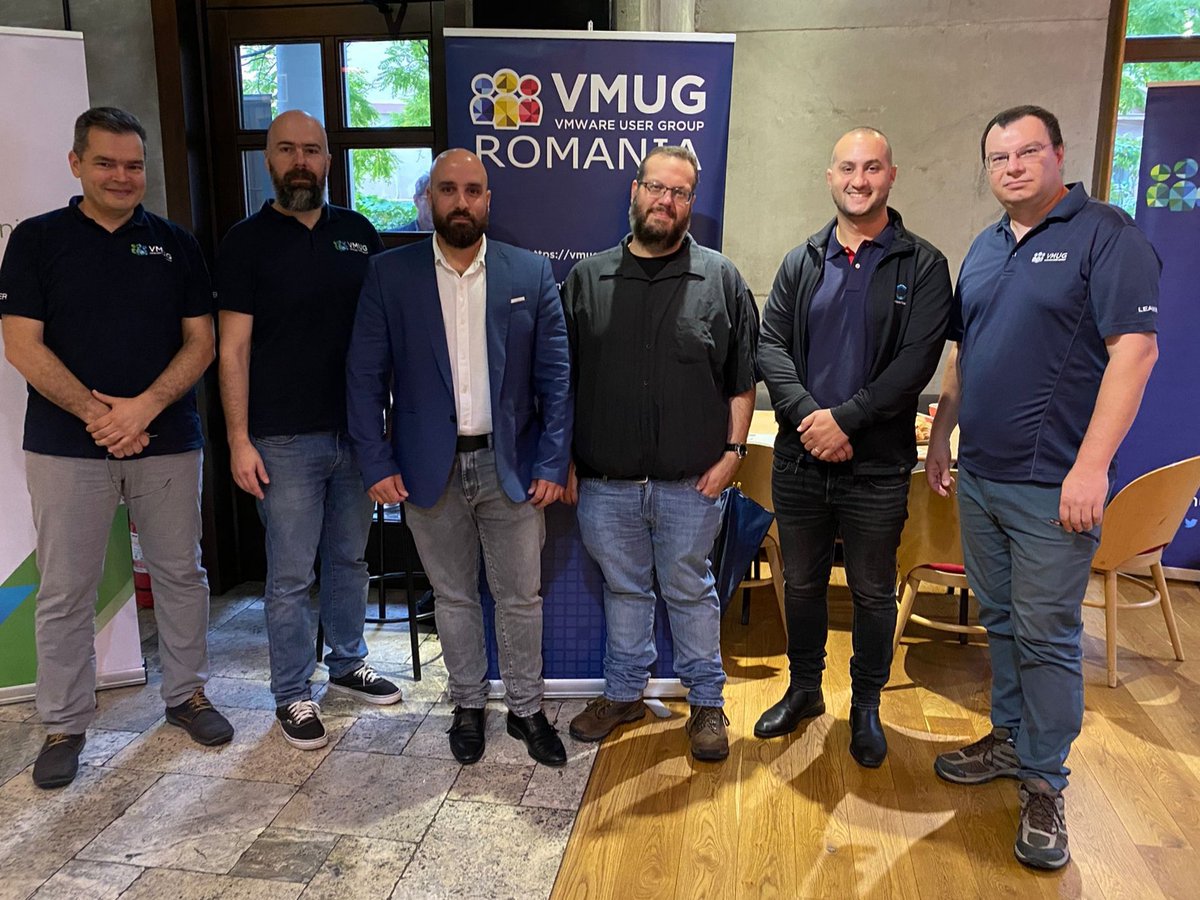 Come meet <a href="/VMUGRO/">VMUG Romania</a> at Point Hub now! <a href="/KobiShamama/">kobi shamama</a> <a href="/openso/">Oren Penso</a> <a href="/parsingWings/">Yaniv Norman</a> <a href="/ravatheodor/">Razvan Ionescu</a> <a href="/MihaiHuica/">Mihai Huică</a> <a href="/MyVMUG/">VMware User Group</a>