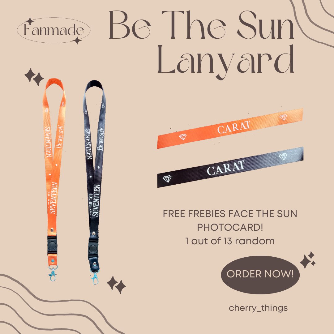 omegach4n's tweet image. —☆ LIKE &amp;amp; RT PLEASE♡

𝔽𝔸ℕ𝕄𝔸𝔻𝔼 
BE THE SUN SEVENTEEN LANYARD

Lanyard bahan tissue dan pengait tidak mudah berkarat( ◜‿◝ )♡

Ada dua versi: BLACK AND ORANGE🙌🏻
DAPET FREEBIES FACE THE SUN PHOTOCARD🫶

PRICE: Rp. 15000❤️‍🔥
Available on Shopee!