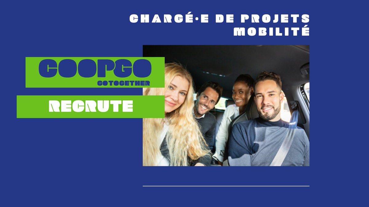 [#Job Alert] COOPGO recherche son/sa chargé·e de projets #mobilité. 
Au sein de la #cooperative, créez aujourd'hui la mobilité de demain, en partenariat avec les entreprises et les collectivités locales, au service de tou·te·s
Plus d'infos 👇
coopgo.fr/emplois/charge…