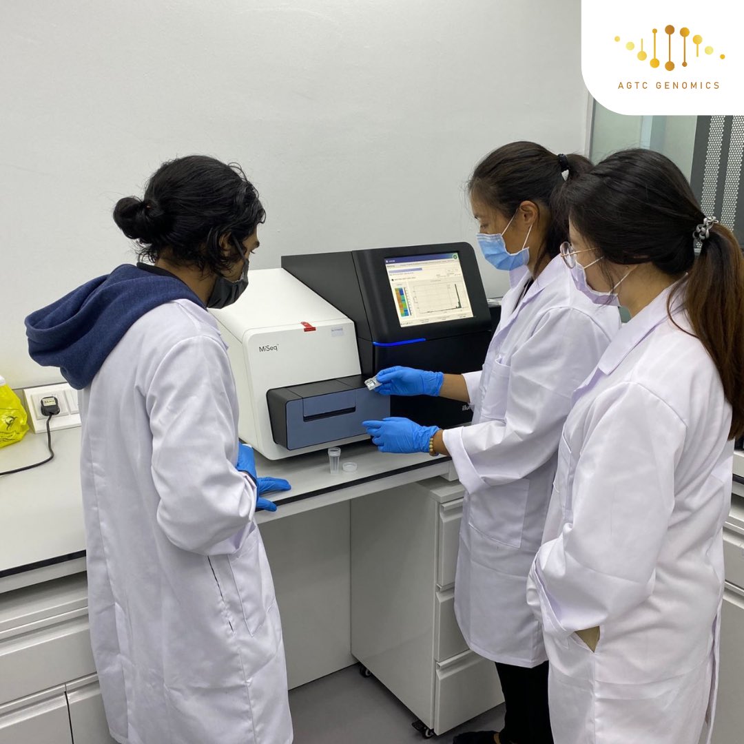 AgtcGenomics's tweet photo. Up and running. In just less than a week after the arrival of the new Illumina MiSeq, the sequencer is now into operation, to ease the turn-around-time and queuing of #COVID19 sequencing, #microbiome sequencing, microbial #wholegenomesequencing and clinical targeted sequencing. https://t.co/0nh9ExOV73