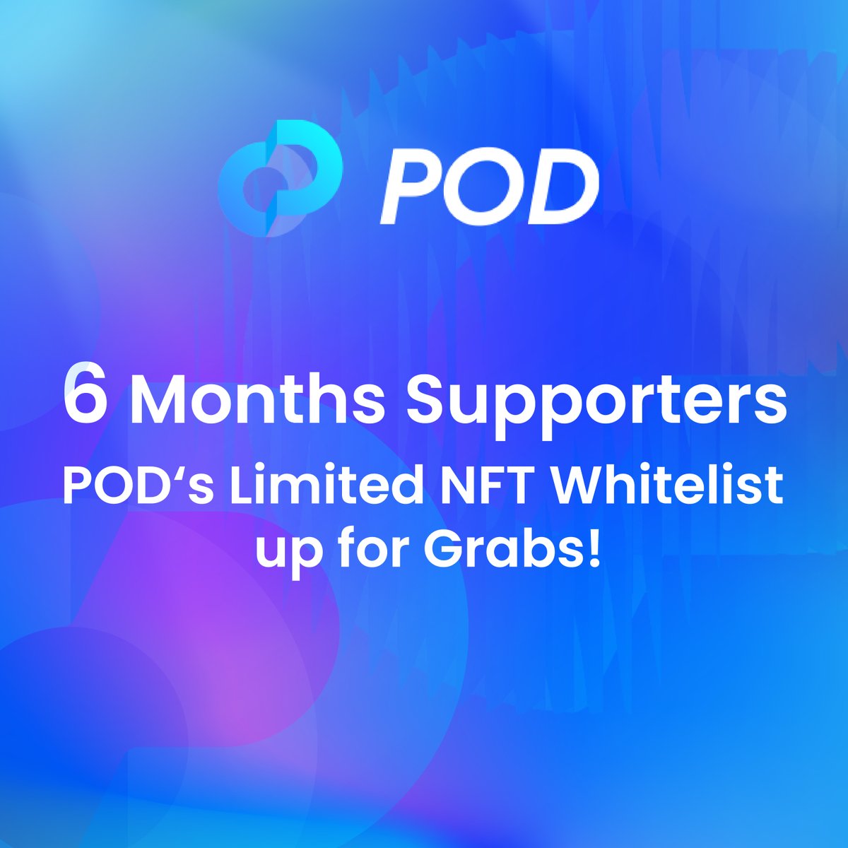 🚀Hello Web3 builders! 
POD's is hosting a #giveaway of 100 limited #NFT WL spots! 

For POD's NFT holders, you will have: 
🎁more rewards &amp; #Airdrops 
🤠privilege for online and offline activities
⏰9:00 Jul 7 - 9:00 Jul 20 (UTC)

Grab your NFT WL now🔻
taskon.xyz/poke/detail/2
