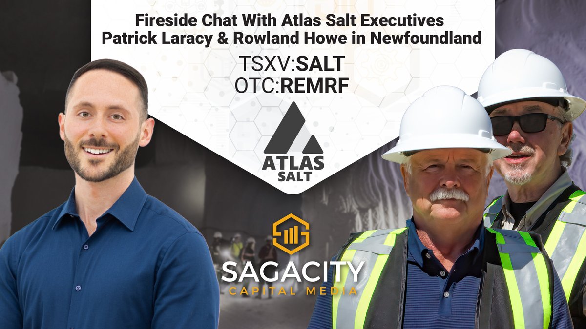More from our recent Newfoundland trip with <a href="/AtlasSaltInc/">Atlas Salt</a> where we had the opportunity of having a great Fireside Chat with CEO Patrick Laracy and President Rowland Howe on all things $SALT $REMRF

Full Video👇#Invest #stockstowatch #Mining 
youtube.com/watch?v=0N6PDD…