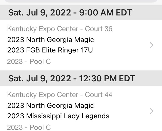 NGAMagic's tweet photo. This is our upcoming schedule in Louisville. Coaches- give our kids a chance and understand that the things that are hard to evaluate (character, work ethic, coachability, etc) are all great with these kids. https://t.co/MeSqIKgMae