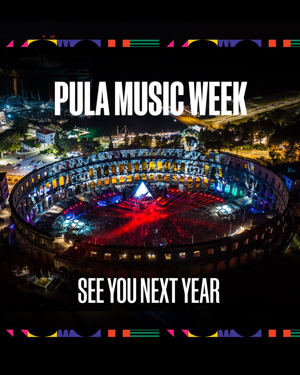 Thank you for joining us for an incredible 7 days of house &amp; techno inside Pula Amphitheater. The debut edition of Pula Music Week will go down in history. We are excited to return next year. See you in 2023! 🖤