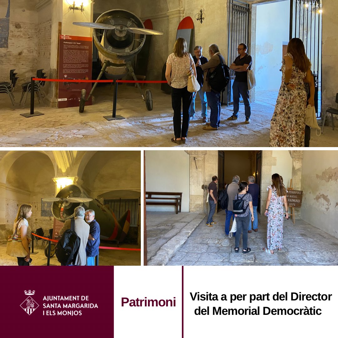 smmonjos's tweet photo. ▶️Visita a #SMMonjos per part del Director del @catmemoria  de la @gencat Sr. Vicenç Villatoro i del responsable de la Xarxa d'Espais de Memòria del Memorial Democràtic de Catalunya, Josep Font https://t.co/w7jG5LZbnO