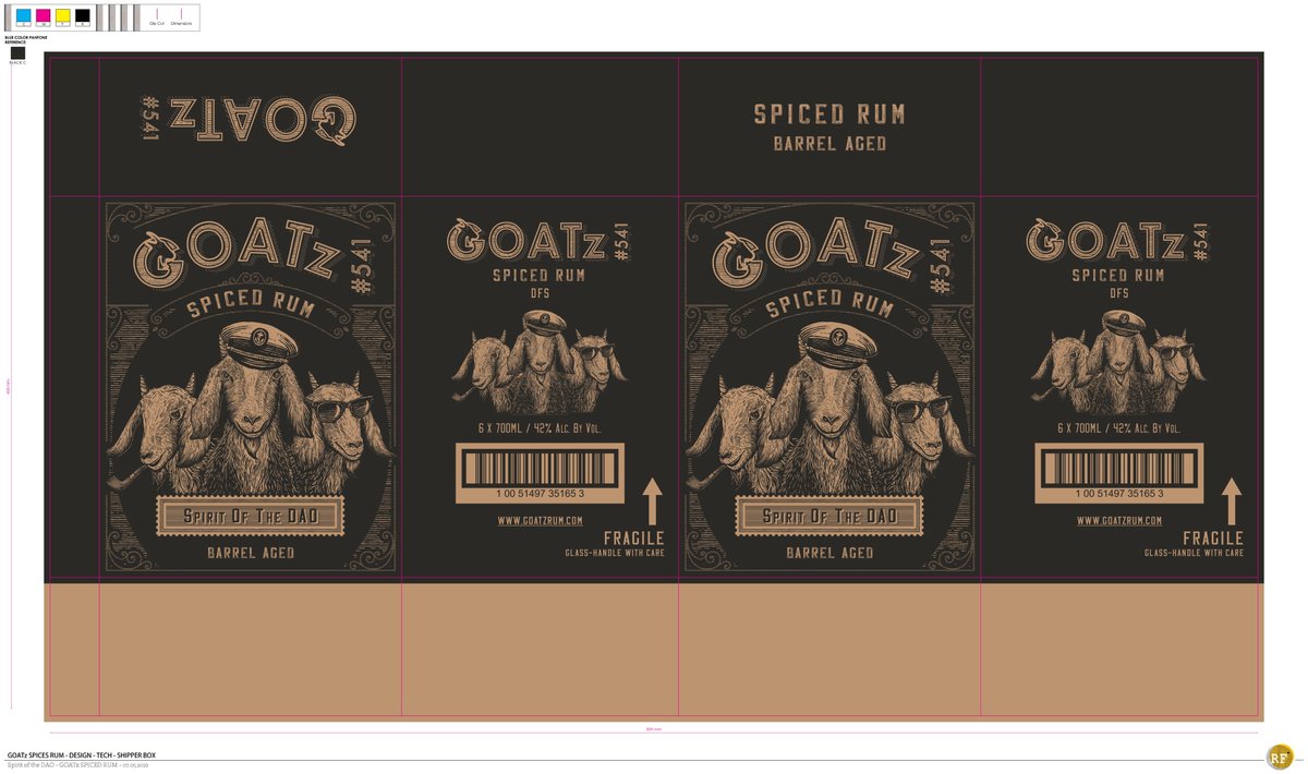 Oh my! <a href="/MaisonDeGOAT/">GOATz 🐐🥛</a> here we go! Your case box is designed. I can't wait to see the label and taste the rum :) If you love Goatz - retweet. @NYCPunter <a href="/DrewBarman/">DrewBarman (🥃)</a>