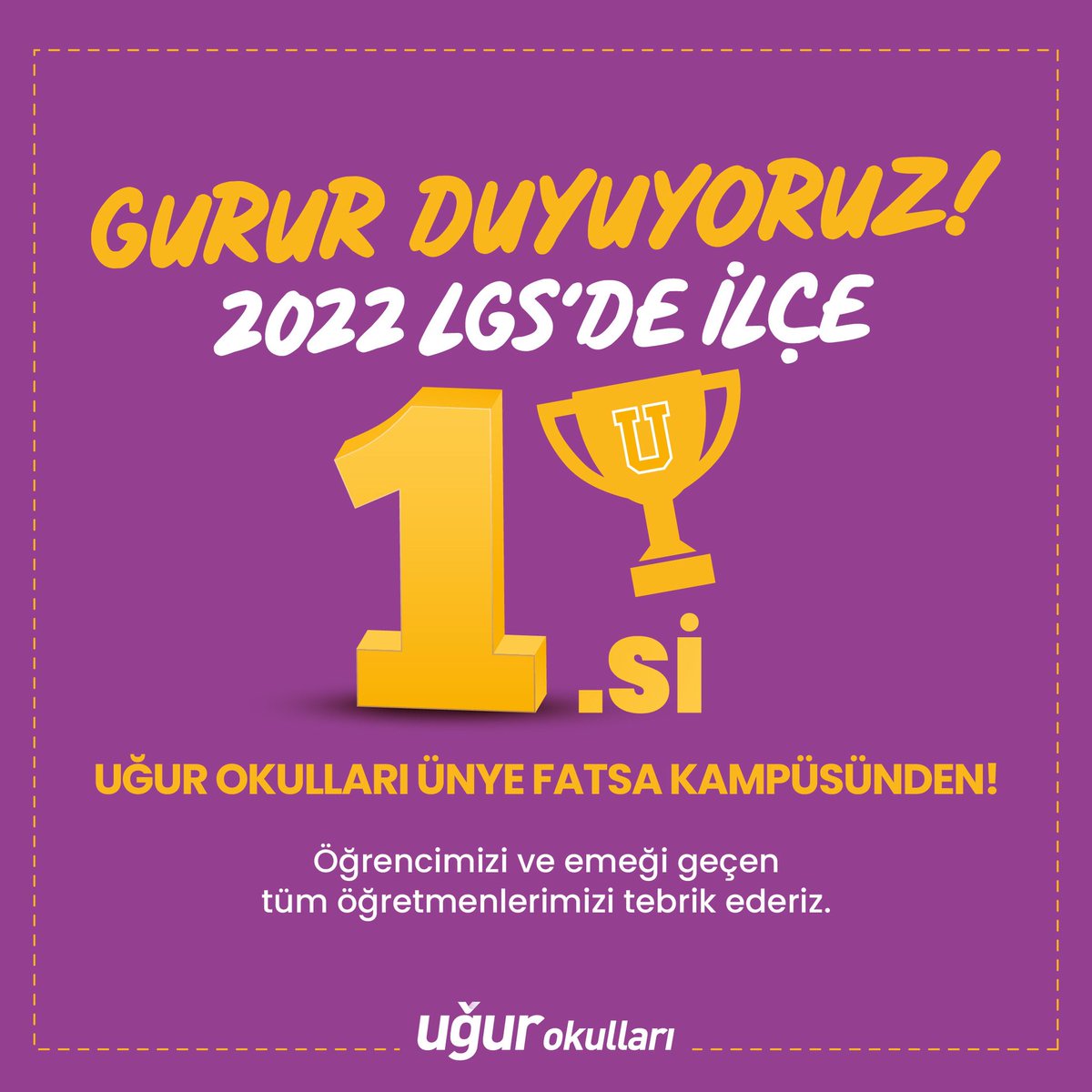 MehtapKbdy's tweet photo. GURUR DUYUYORUZ🏆🏆🏆👏👏👏
LGS ‘de Ünye’nin https://t.co/w14bazkCWK Uğur Okulları Ünye Kampüsünden🏆🏆🏆
Ünye Uğur Okulları 8.Sınıf öğrencimiz Azra Nur Yiğit LGS ‘de Ünye İlçe https://t.co/w14bazkCWK olmuştur.
Öğrencimizi ve emeği geçen tüm öğretmenlerimizi tebrik ederiz.👏👏👏 https://t.co/wD7waOWt4k