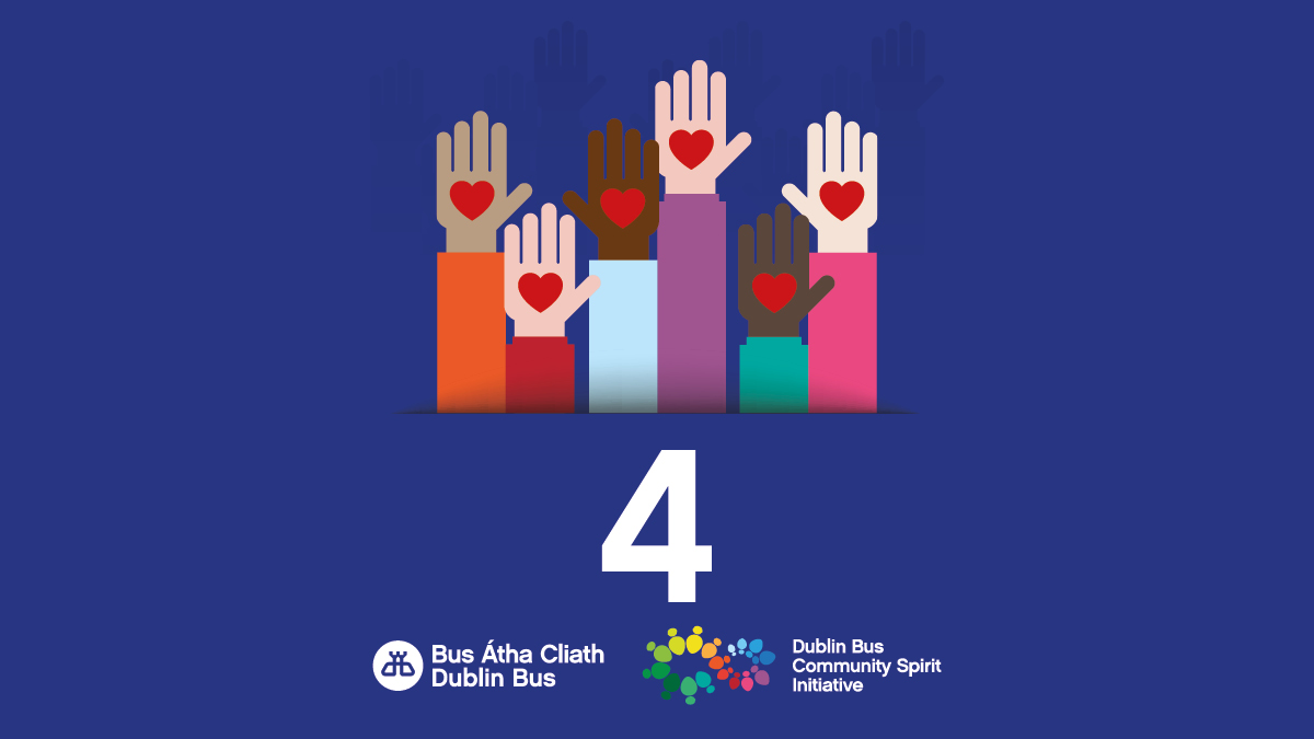 dublinbusnews's tweet photo. Are you part of a community or voluntary group based in the Greater Dublin Area? You have *4 days* left to apply for this years #DBCommunitySpirit Awards? Apply here https://t.co/ouWClvZ4kD https://t.co/kxxPQ1YgxN