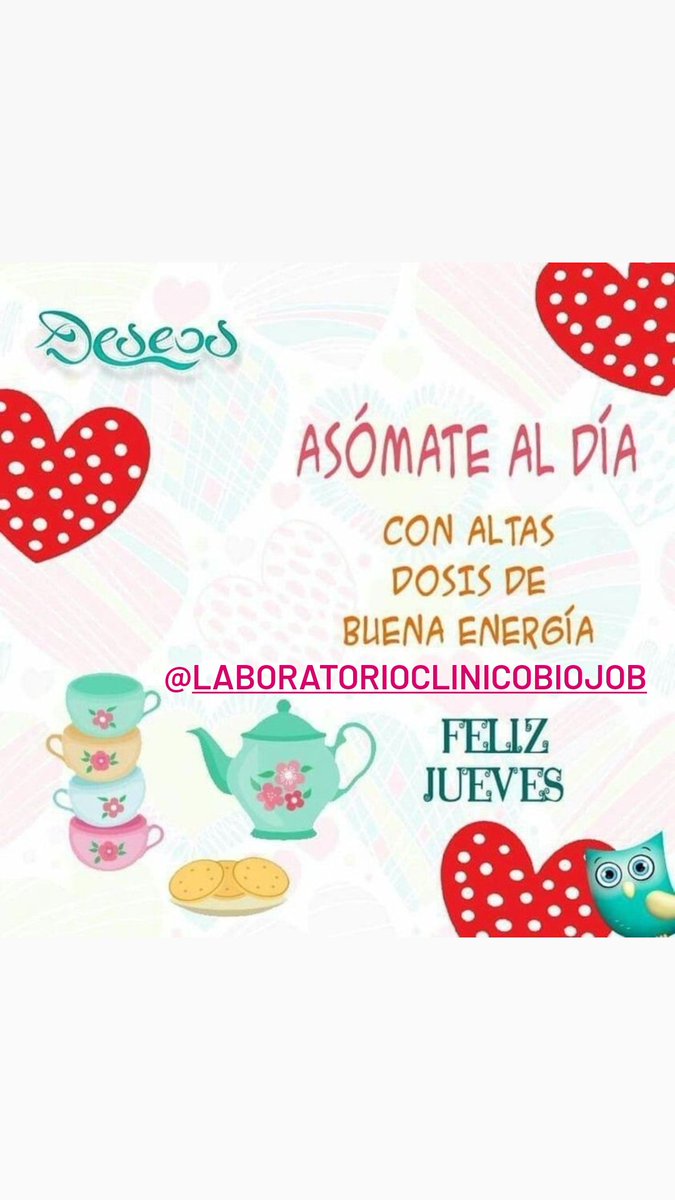 BiojobL's tweet image. Feliz jueves!
Comenzamos éste nuevo día llenos de energía y ganas de serviles, que tengan un día lleno de bendiciones #jueves #tbt #laboratorio #puertolacruz