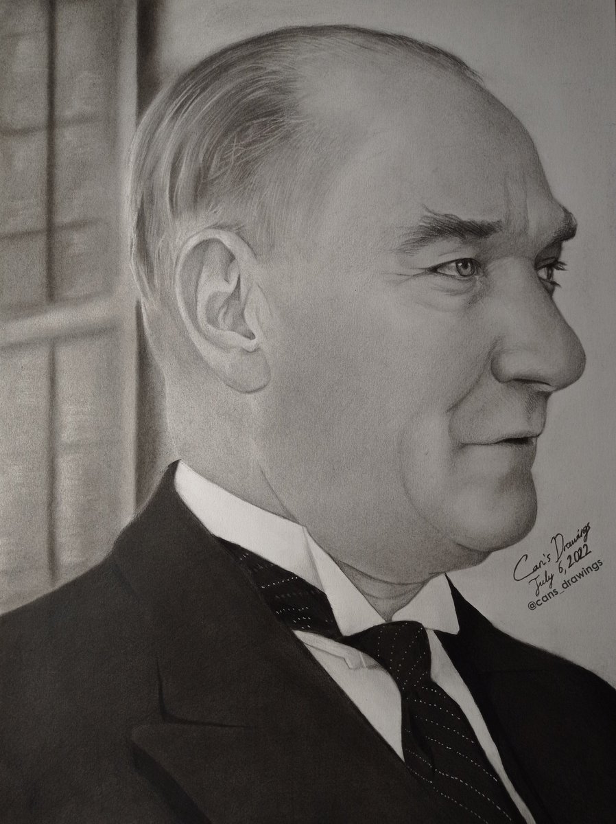 cans_drawings's tweet photo. “Buğdayını, etini, sütünü, bilimini ve sanatını kendin ürettiğin sürece özgürsün!” -Mustafa Kemal Atatürk
📷IG: https://t.co/E3sy0WXByQ

#MustafaKemalAtatürk  #Atatürk #sketch #portrait #realism #art #ArtistOnTwitter #drawing #artist #çizim #sanat #pencilart #karakalem https://t.co/zUc45oPiYO