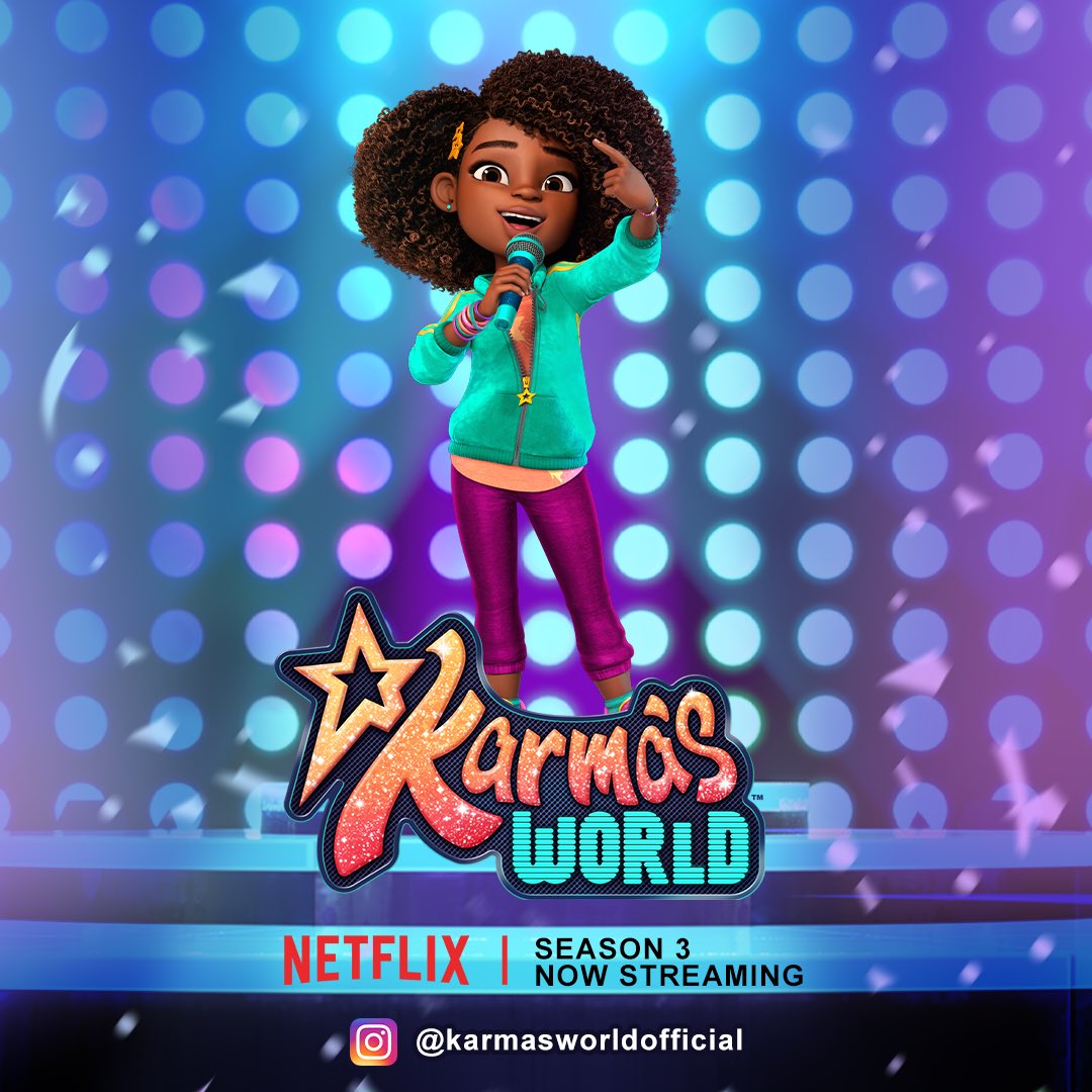 SEASON 3 IS OFFICIALLY HERE 🎉

How many episodes have you watched? What's your favorite so far? 

We can't wait to hear from you! 💜

#KarmasWorld 
#Netflix 
#WatchParty