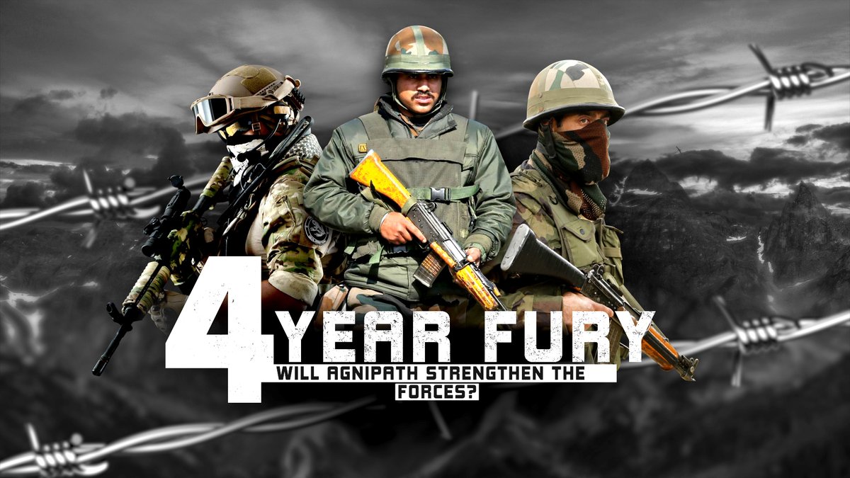 The #IndianAirForce gets highest number of applications ever under the #Agnipath scheme. As the scheme continues to generate controversy, <a href="/AdityaRajKaul/">Aditya Raj Kaul</a> decodes its merits and demerits. 

Watch on #News9Plus  bit.ly/3ufypQn