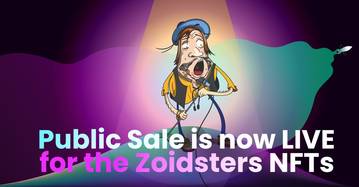 eduardoneci's tweet photo. Not yet got your very own #Zoidster? Here's the FINAL chance to mint them

The PUBLIC SALE is now LIVE 🌊🌊🌊
https://t.co/ohH9QX8BZ7

Only 305 Zoidster #NFTs remain 🤩
✅ 1500 $ZPAY per #NFT
✅ FCFS basis
✅ No cap on the number each wallet can mint

@TrustMarketNFT $EGLD https://t.co/npZJlof9tZ