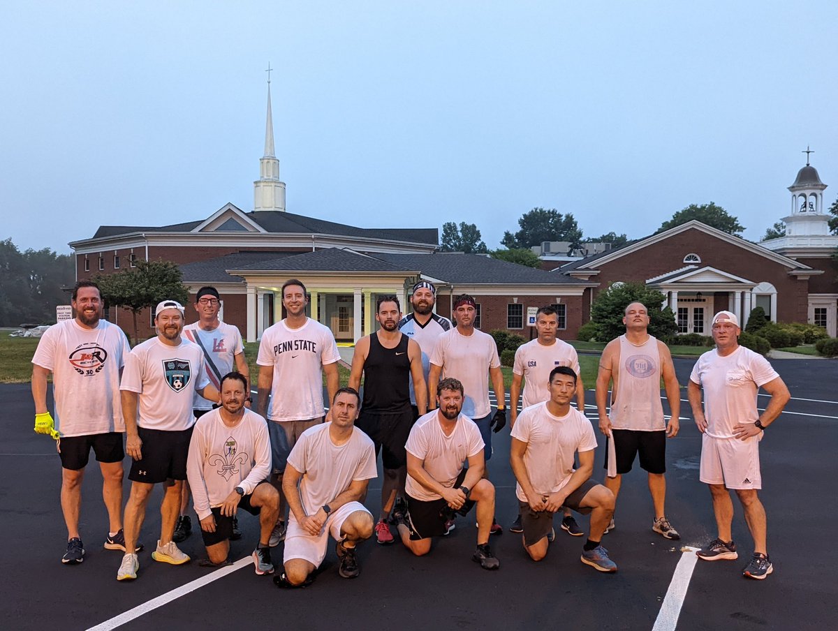 F3Louisville's tweet photo. When a brother is down, we pick him up! The region wore white for #Charolais who is unable to make it to the gloom currently. Hoping for speedy recovery. We love you brother! https://t.co/dfBv5FiZpk