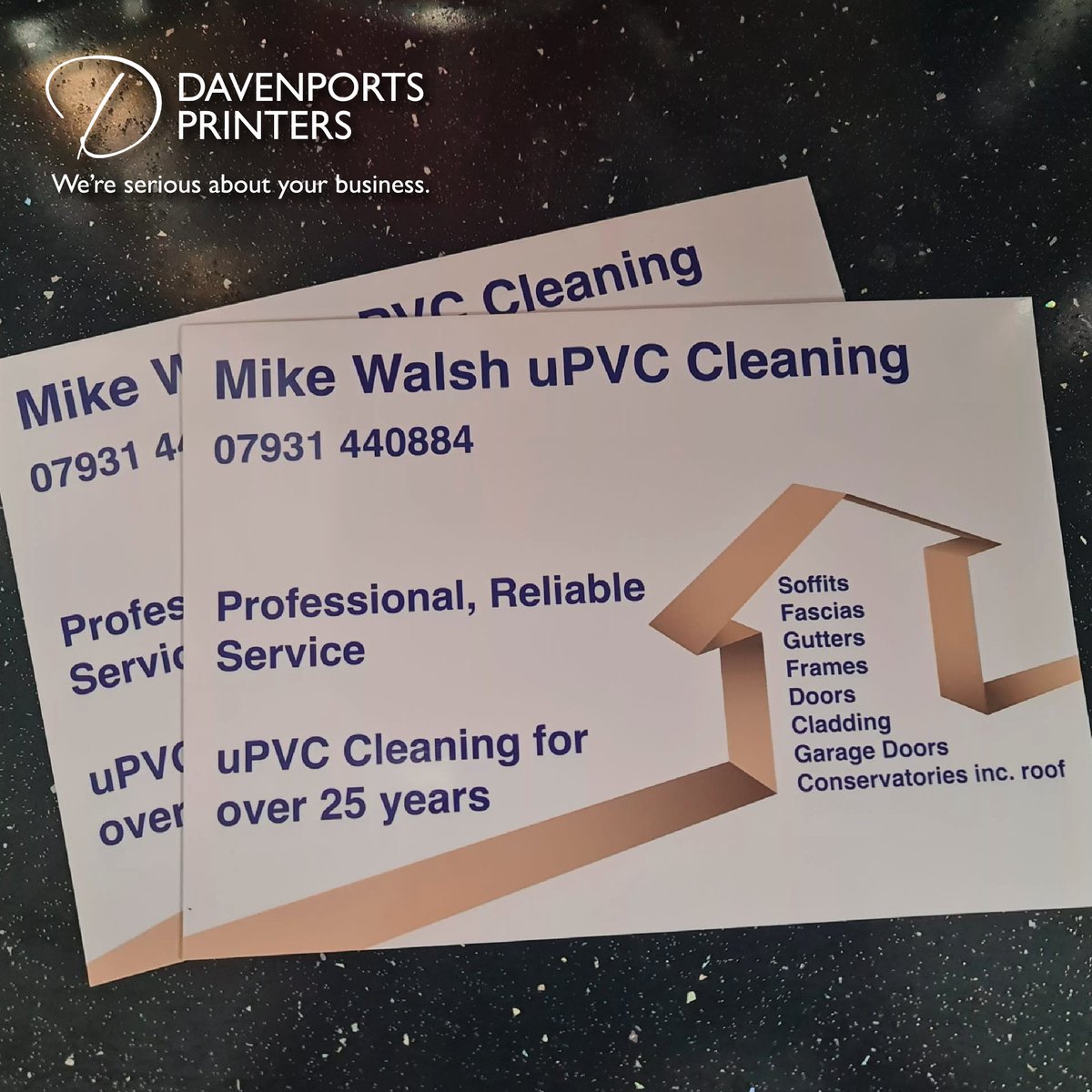 Check out these 400gsm A5 Cards with Gloss Finish for Mike Walsh uPVC Cleaning!

#Card #Gloss #Print #Bury #Design