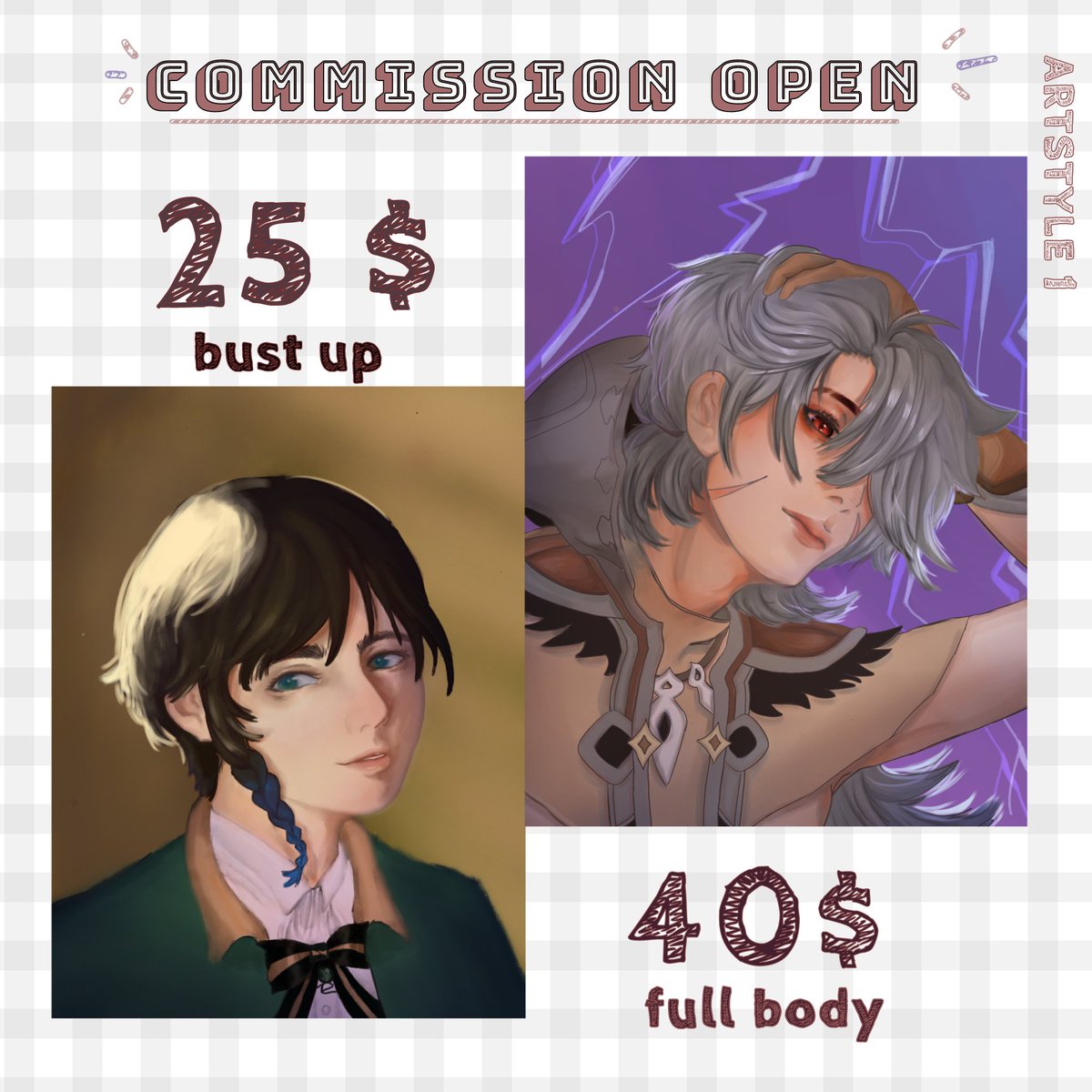 _cyfry's tweet photo. updated commission sheet of cy^^

HELLOO TINY HOOMANS, IM OPEN FOR COMMISSIONS ̀⁽ᵕ̈⁾ ́ https://t.co/wRPDlk4QFk