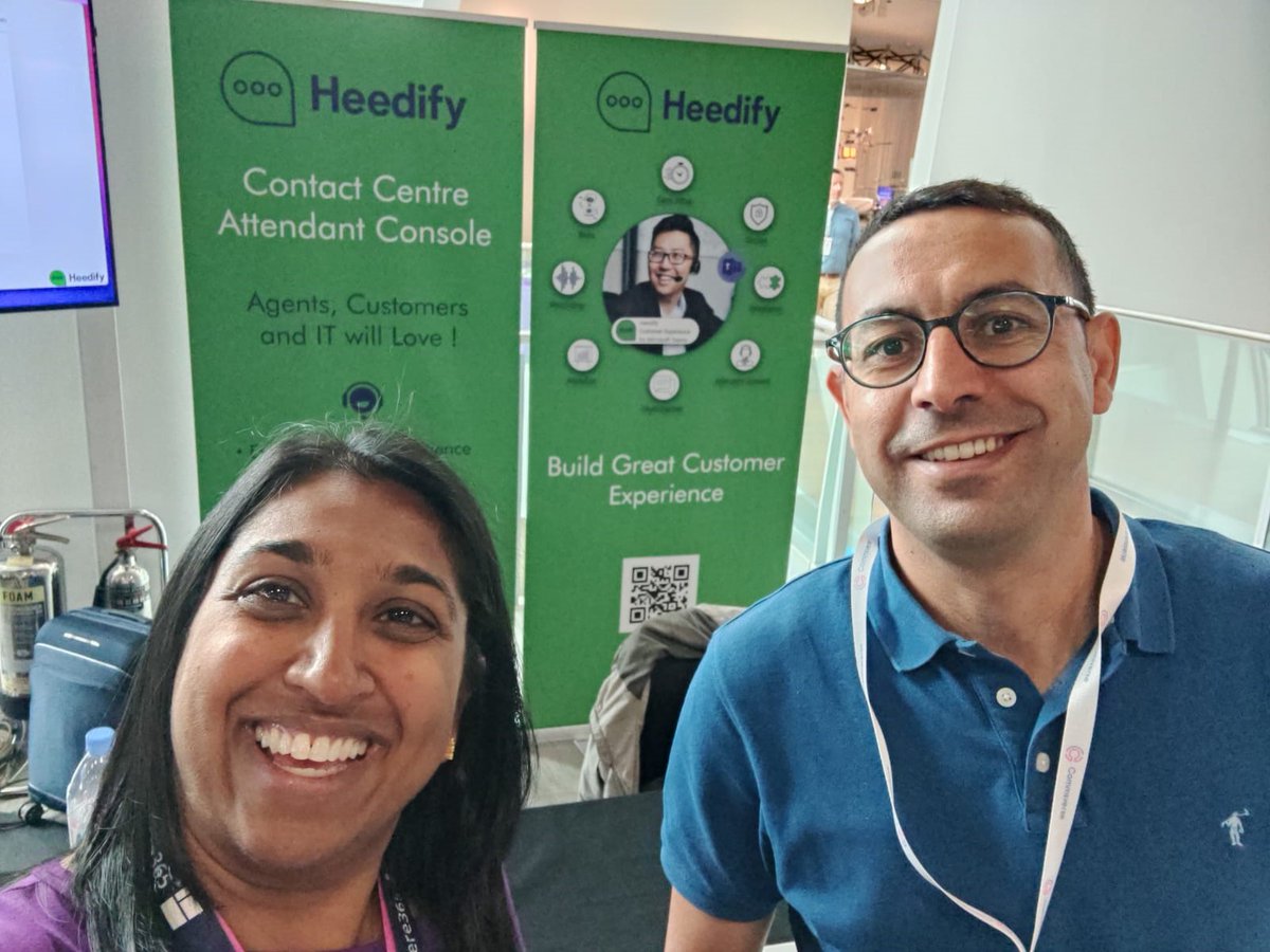 It was great to meet Heedify, our French neighbours that have developed a Microsoft Teams Contact Centre and Attendant Console. We might be training on their products soon!
#training #Heedify #Commsverse #microsoftteams #contactcenter #contactcentre #attendantconsole